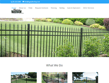 Tablet Screenshot of legacyfencing.com